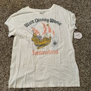 Disney Junk Food Clothing White Fantasyland Tee Peter Pan
